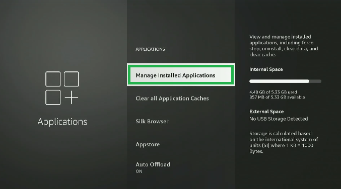 manage installed apps