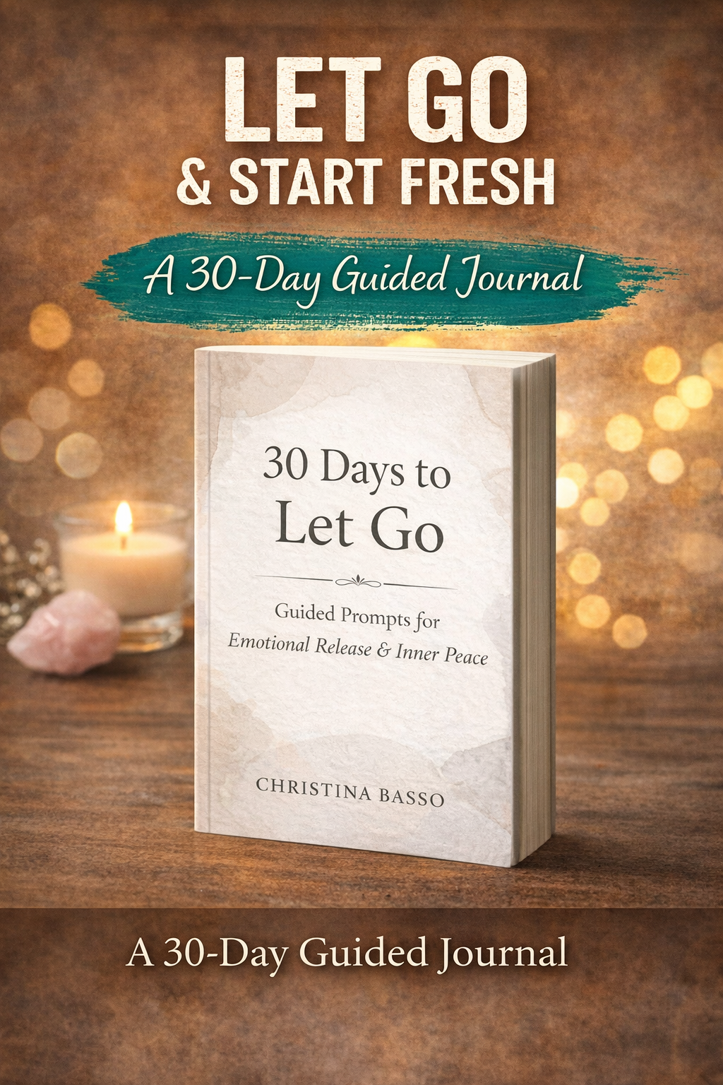 30 days to let go — guided journal for emotional release