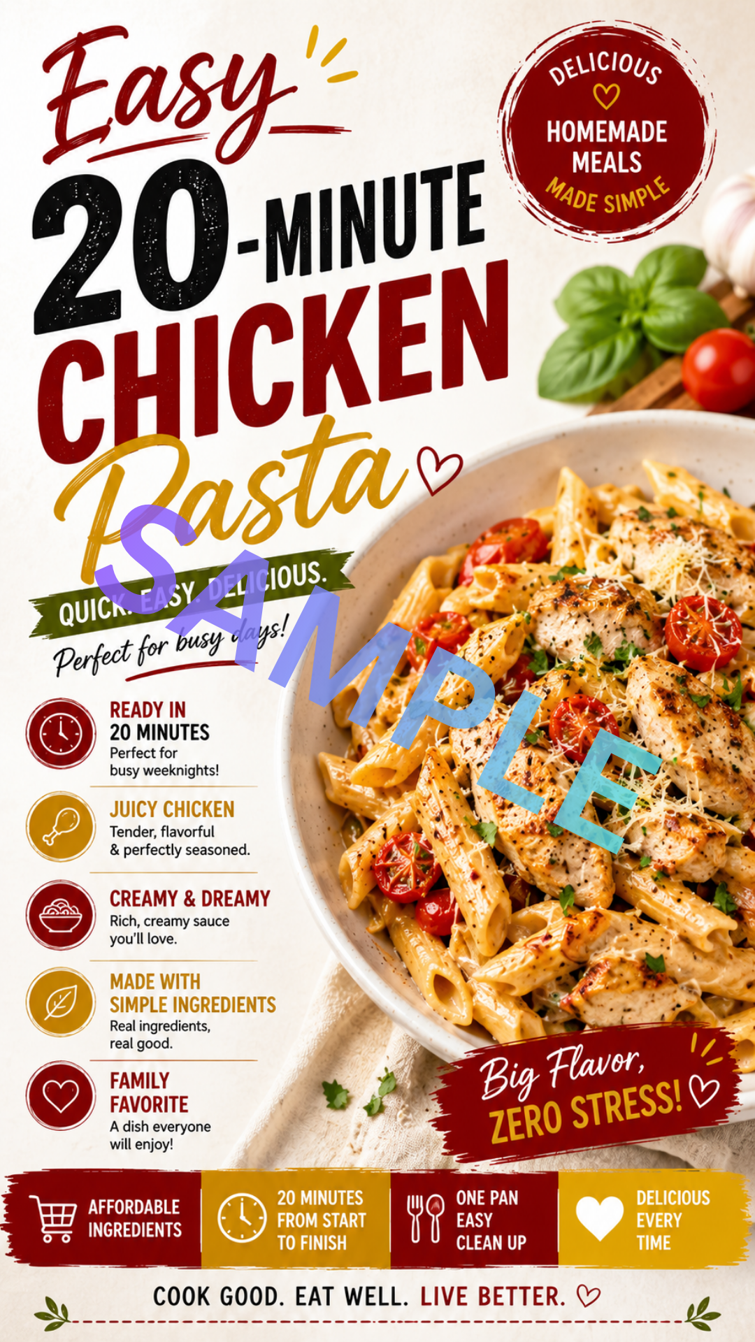 CodaAxis Creative Services portfolio sample #5 — recipe
