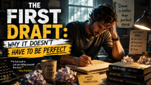 The First Draft: Why It Doesn't Have to Be Perfect your first draft doesn't have to be perfect
